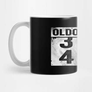 Oldometer 40th Birthday for Him and Her Gag Gift Mug